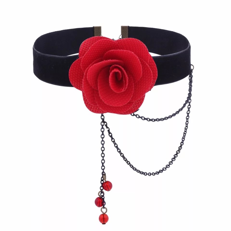 Gothic Lace With A Rose Choker Necklace. Nwt 5 For $25 Mix And Match.
